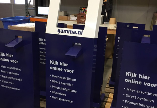 op locatie drukken gamma