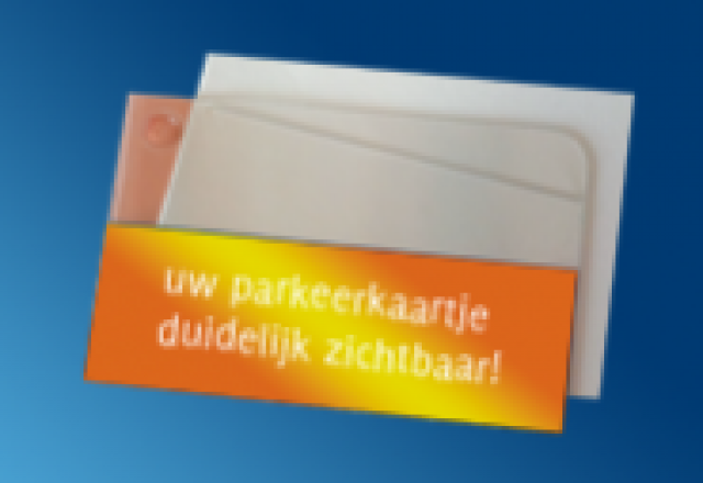 parkeerkaarthouder pvc bedrukt